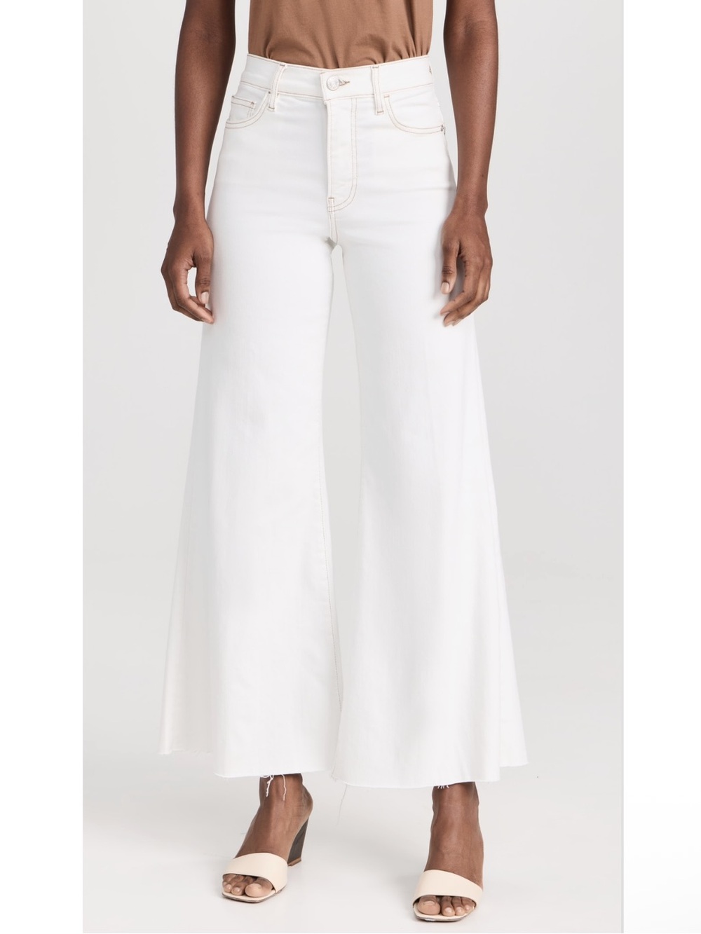 FRAME size 26 Le Palazzo Crop Raw Fray Jeans - Picture 1 of 10